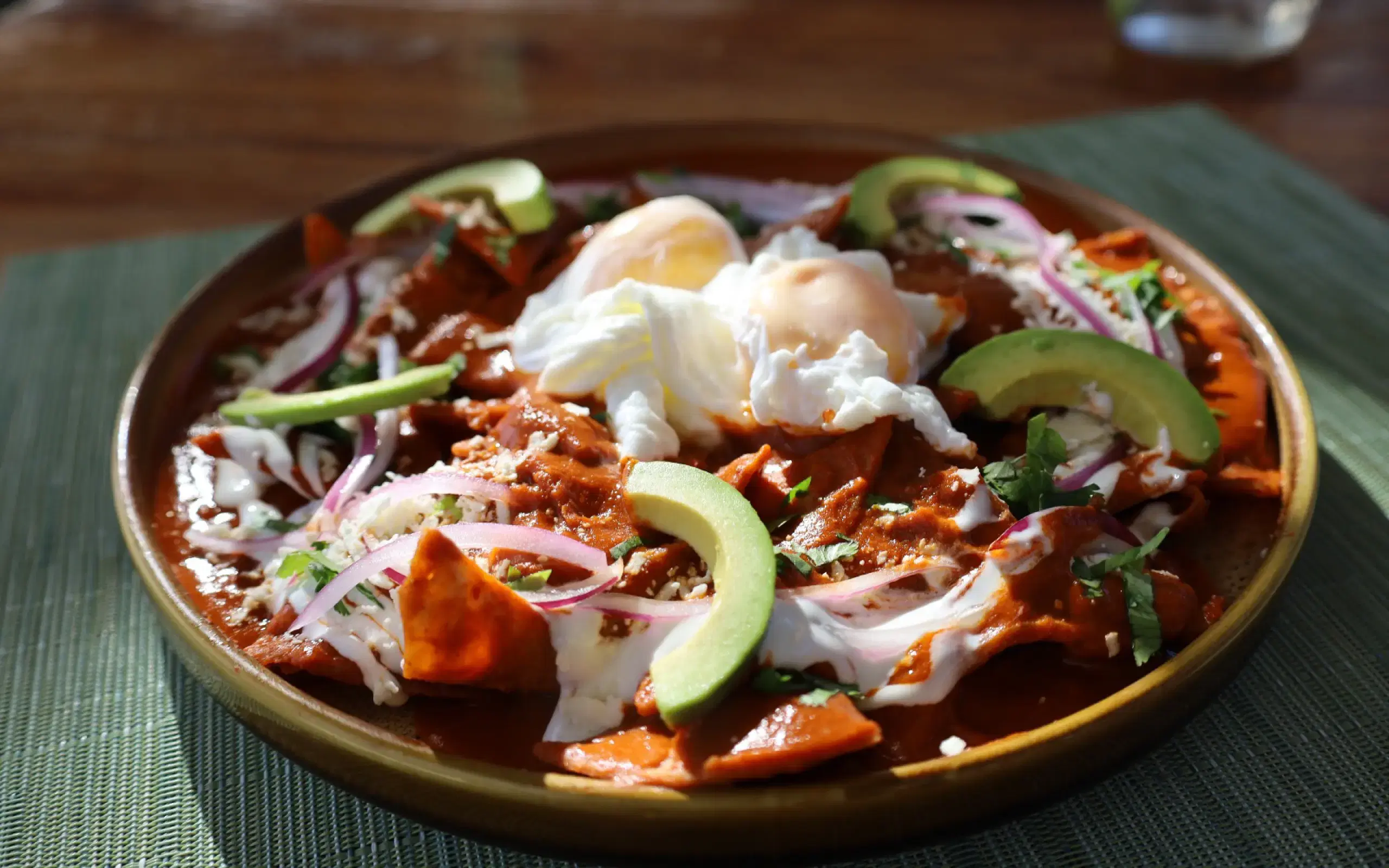Chilaquiles con salsa roja